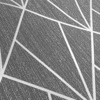 Muriva Indra Geometric Charcoal 154104 Wallpaper